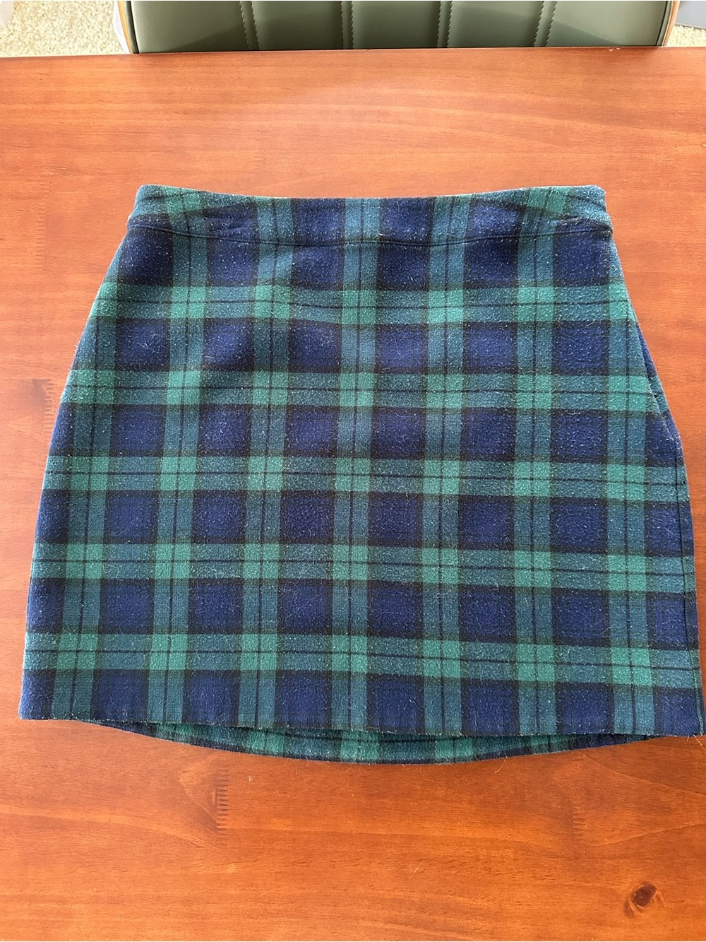 Vineyard Vines Blue & Green Plaid Mini Skirt